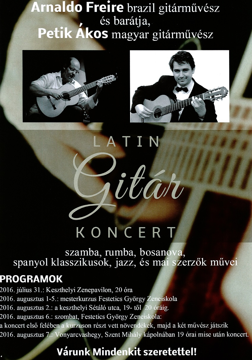 Latin gitár koncertek