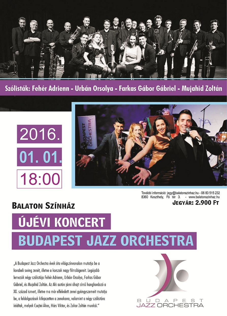Újévi koncert: Budapest Jazz Orchestra